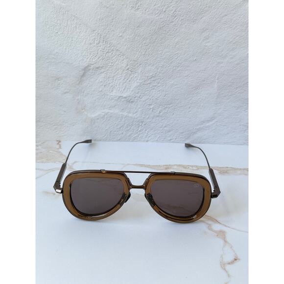 NEW Valentino V-Story VLS129-D Nude Brown Aviator Sunglasses main image 4
